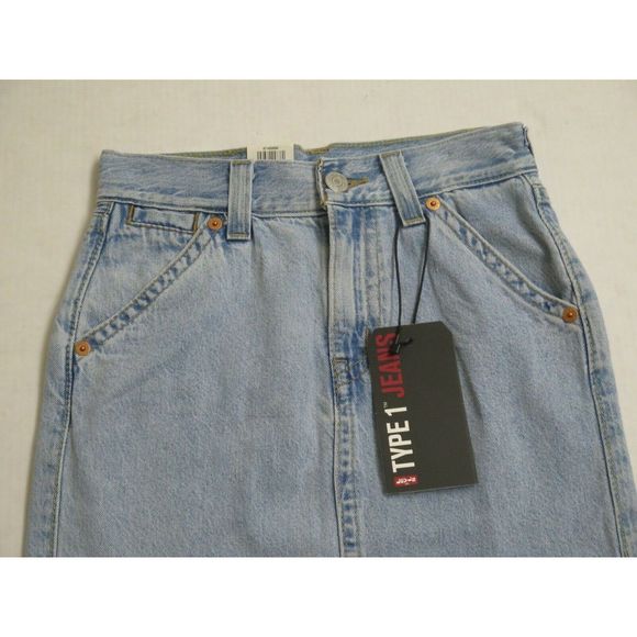 Levi's Premium Type 1 Women's Sz W25 Living Legend 1 Side Slit Knee Length Skirt - Picture 5 of 7